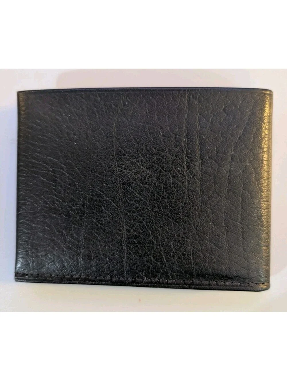 NOS Vintage Amity Director Billfold Bi-Fold Black Leather Mens Wallet